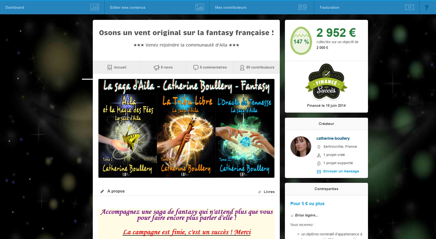 Premier projet en popularité sur Ulule à J+5