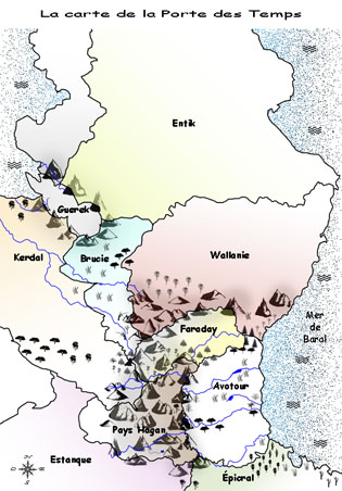 La carte de La Porte des Temps