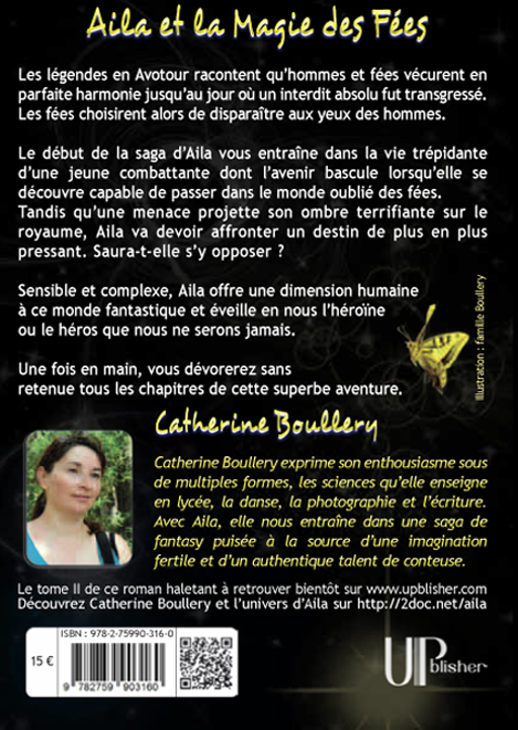 La quatrième de couverture de fantasy du tome 1