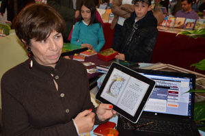 Démonstration de lecture sur tablette