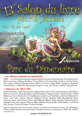 Flyer du Salon du livre de Sartrouville 2014